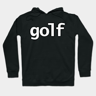 Golf Minimal Typography Hoodie